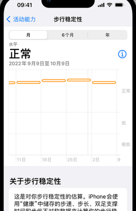 洋县iPhone手机维修如何在iPhone开启'步行稳定性通知'