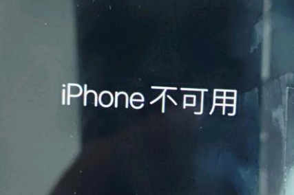 洋县苹果服务网点分享锁屏界面显示“iPhone 不可用”如何解决 